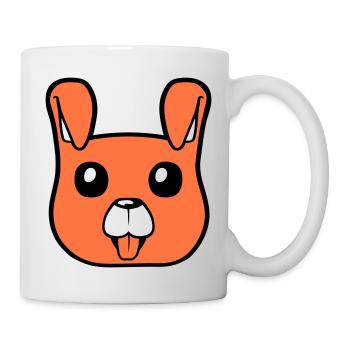 Visage de chien Petit chiot heureux Animal de compagnie - Mug blanc - blanc - Droite