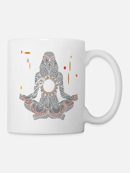 time to yoga - Tasse - Weiß