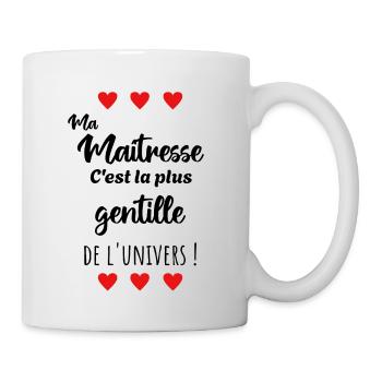 La plus gentille Cadeau Maîtresse - Mug blanc - blanc - Droite