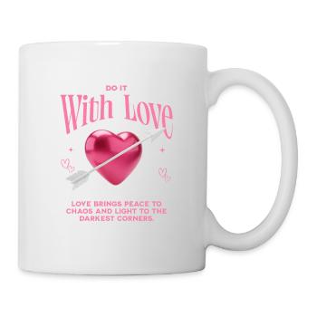 Do it with love - Tasse - Weiß - Rechts