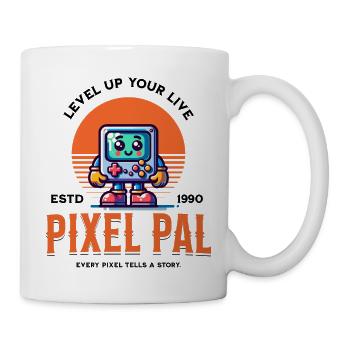 Pixel Pal - Tasse - Weiß - Rechts
