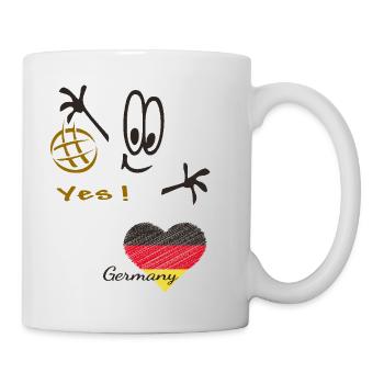 Handball 2025 Deutschland - Tasse - Weiß - Rechts