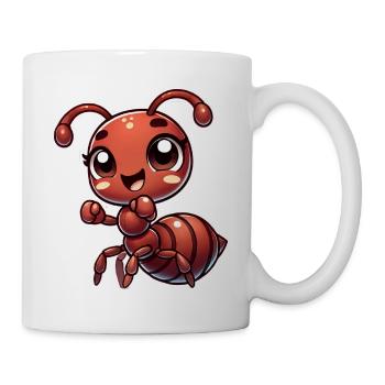 Happy Ant - Tasse - Weiß - Rechts
