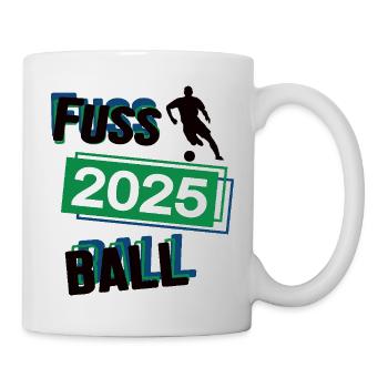 Fussball Spieler Team Turnier Mannschaft in 2025 - Tasse - Weiß - Rechts