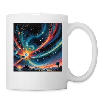 a little bit in space - Tasse - Weiß - Rechts