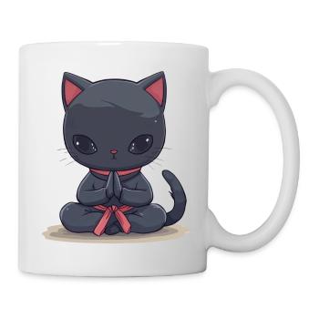Cat Yoga, Cat lover shirt, Bags, Shirt, TankTop - Mug - white - Right
