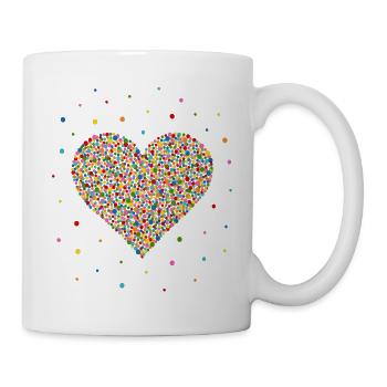 Confetti Heart - Mug - white - Right