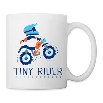 Tiny rider vêtement pour bébé motocross - Mug blanc - blanc - Droite