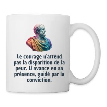 T-shirts Stoïcisme : L'inspiration à portée de soi - Mug blanc - blanc - Droite