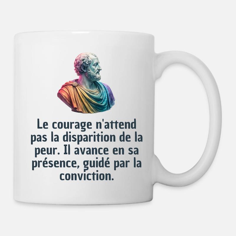 T-shirts Stoïcisme : L'inspiration à portée de soi - Mug blanc - blanc