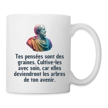T-shirts Stoïcisme : L'inspiration à portée de soi - Mug blanc - blanc - Droite