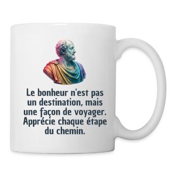 T-shirts Stoïcisme : L'inspiration à portée de soi - Mug blanc - blanc - Droite