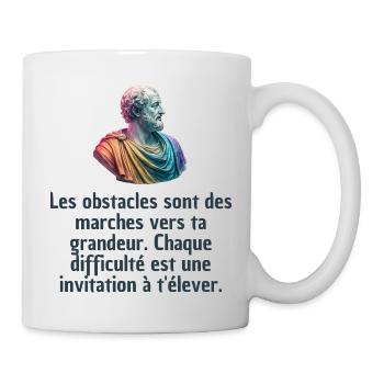 T-shirts Stoïcisme : L'inspiration à portée de soi - Mug blanc - blanc - Droite