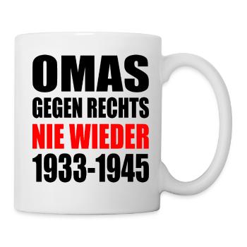Omas gegen rechts - Tasse - Weiß - Rechts