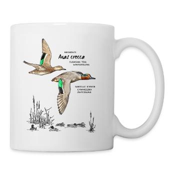 Sarcelles d’hiver - Mug blanc - blanc - Droite