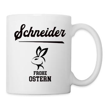 Schneider Ostern Oster Outfir Schneiderei Meister - Tasse - Weiß - Rechts