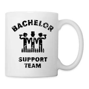 Bachelor Support Team (Groom Stag Party Vintage B) - Mug - white - Right