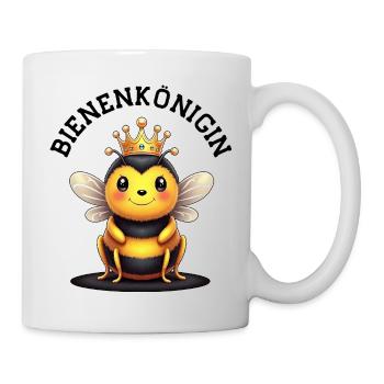 Biene Kostüm Bienenkönigin Insekt süß Karneval - Tasse - Weiß - Rechts