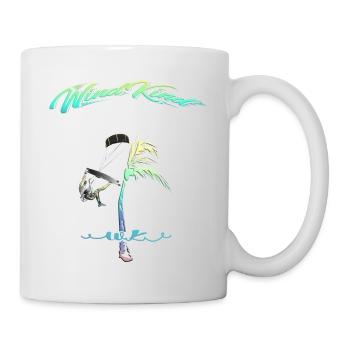 Kitesurfer Palme - Tasse - Weiß - Rechts