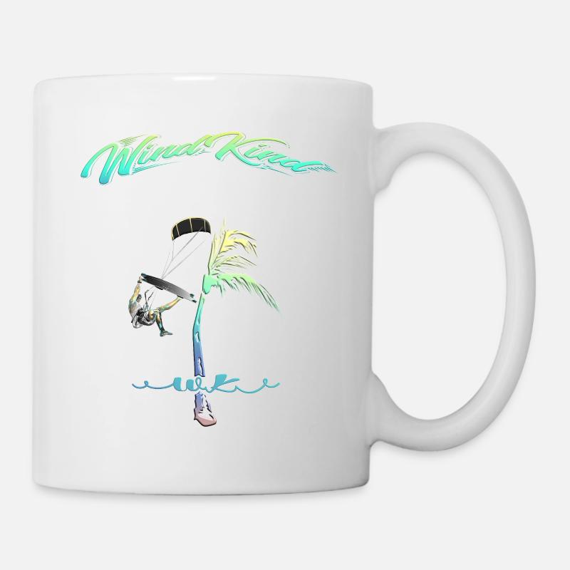 Kitesurfer Palme - Tasse - Weiß
