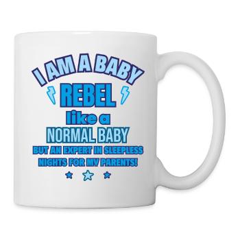 Baby Rebell Lustiges Geburtsgeschenk - Tasse - Weiß - Rechts