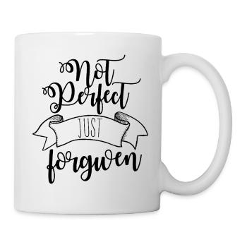Nicht perfekt, vergeben - Tasse - Weiß - Rechts