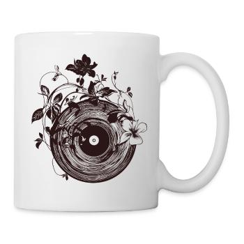 Vintage Vinyl Record Vinyl Plants - Mug - white - Right