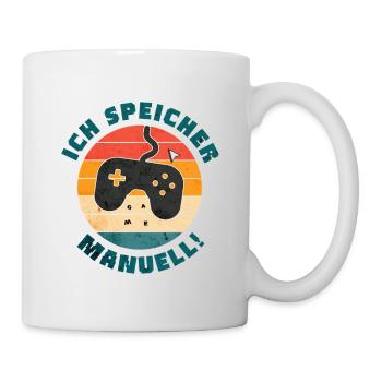 Gift for Gamers - Fun Retro Gaming Design - Mug - white - Right