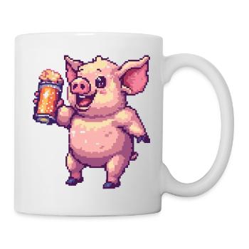 Pig Pixel Beer - Mug - white - Right