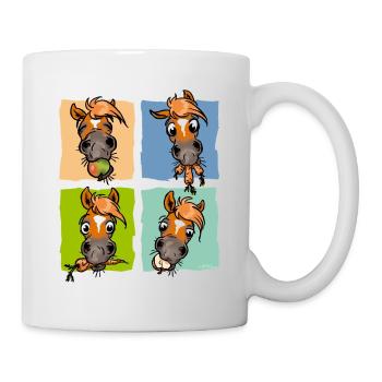 Trombines gourmandes - Mug blanc - blanc - Droite