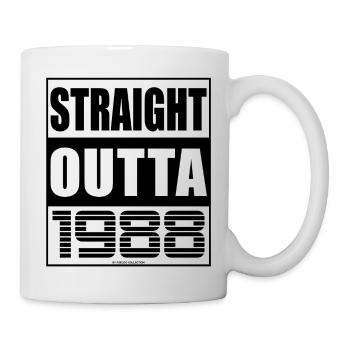 Straight Outta 1988 Anniversaire 1988 Né en 1988 - Mug blanc - blanc - Droite
