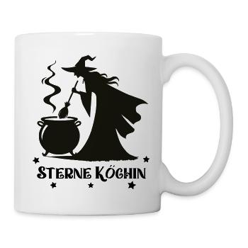 hexe kochtopf köchin - Tasse - Weiß - Rechts
