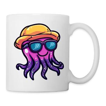 Méduse Funny Summer - Mug blanc - blanc - Droite