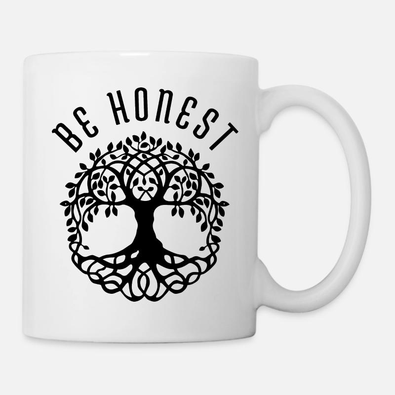 Be Honest – Yggdrasil Circle - Tasse - Weiß