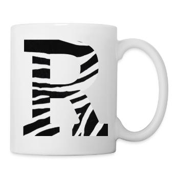 Letter r zebra - Mug - white - Right