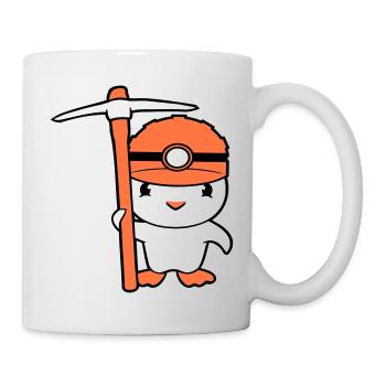 Duck Miner Pickaxe Helmet Lamp Miner - Mug - white - Right