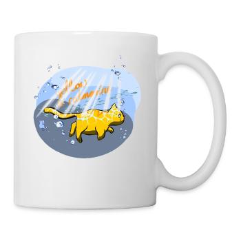 Yellow Catmarine - Tasse - Weiß - Rechts