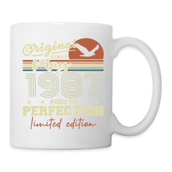 May 1987 | Cadeau Anniversaire Mai 1987 mai 1987 - Mug blanc - blanc - Droite