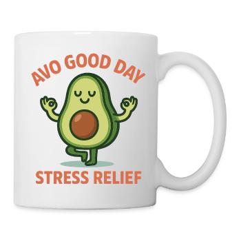 Avo Good Day Avocado Yoga Pun - Mug - white - Right