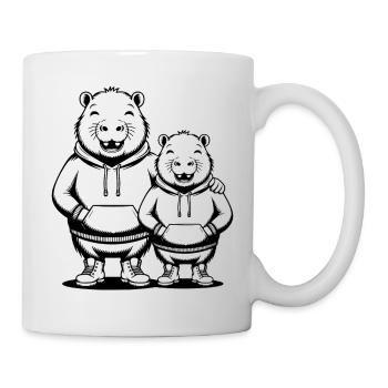 Capybara Couple Capybara - Two Cool Capybaras - Mug - white - Right