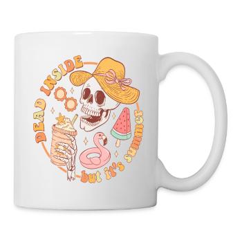 Summer Vibes Lake Nature Flora Art Flowers Sea - Mug - white - Right