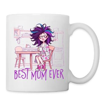 Caricature of a woman - Best Mom ever 2 - Mug - white - Right