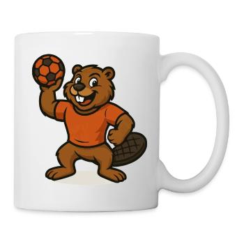 handball biber - Tasse - Weiß - Rechts