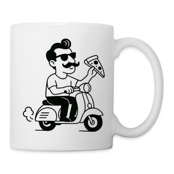 Lustiger Italiener - Tasse - Weiß - Rechts