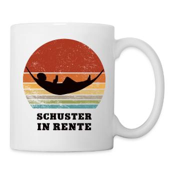 Rente Schuster Rentner Schusterei Ruhestand - Tasse - Weiß - Rechts