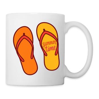 Sommerzeit - Tasse - Weiß - Rechts