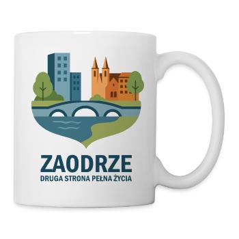 Zaodrze – die andere Seite voller Leben – Opole - Tasse - Weiß - Rechts