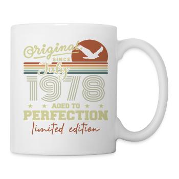July 1978 Retro Birthday Born in July 1978 - Mug - white - Right