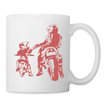 Crâne de hors-la-loi Gangs d’autoroutes Mort de motard - Mug blanc - blanc - Droite