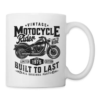 1975 Vintage Motorcycle Birthday Gift - Mug - white - Right